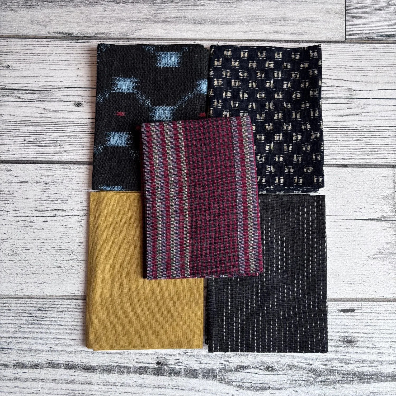 NEW Vintage Japanese textiles pack - small kasuri, large or colour
